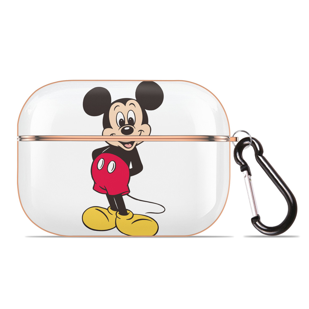 （画像用） ミッキーマウス Mickey Mouse 【AirPods Pro用】ハードシェル保護ケース｜耐衝撃・防指紋・カラビナ付き商品仕様