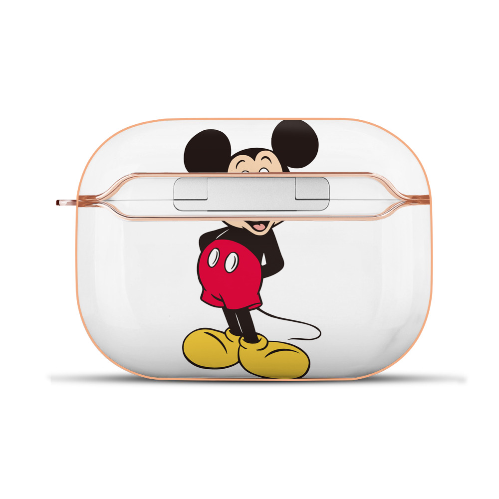（画像用） ミッキーマウス Mickey Mouse 【AirPods Pro用】ハードシェル保護ケース｜耐衝撃・防指紋・カラビナ付き商品仕様