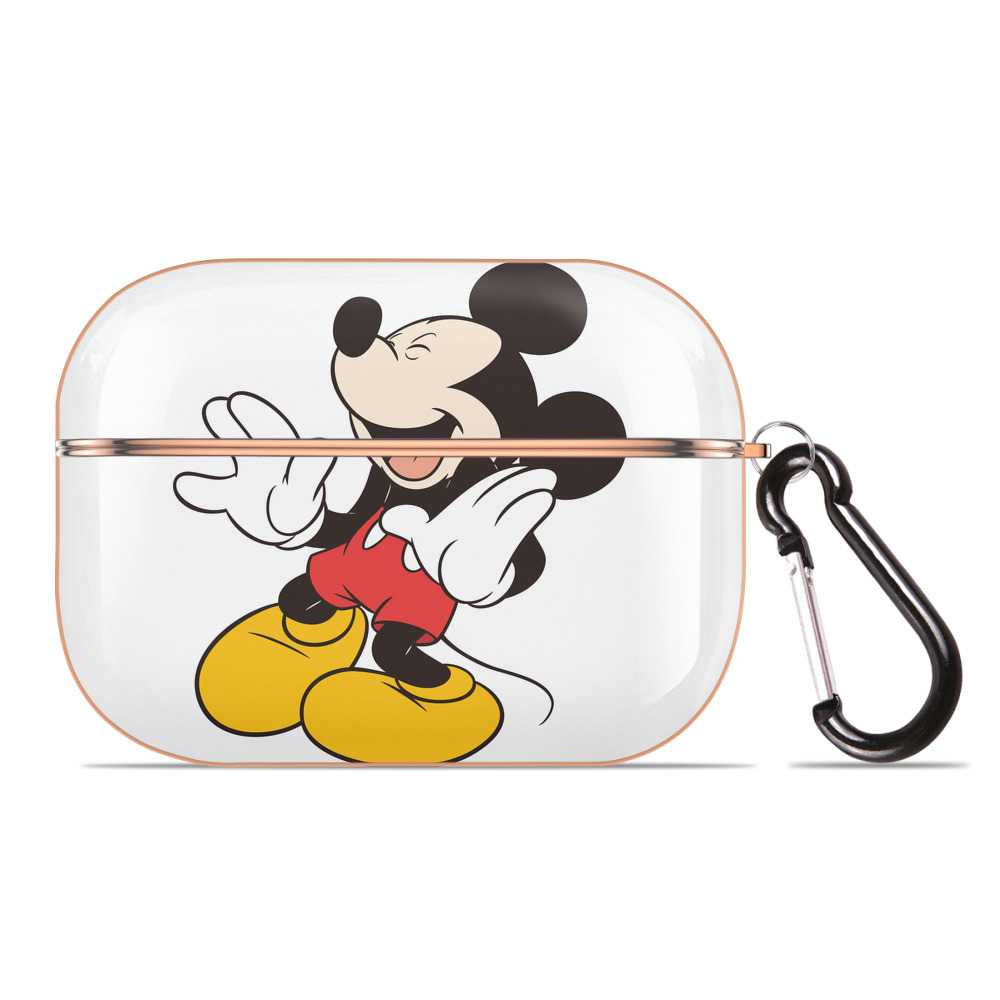 （画像用） ミッキーマウス Mickey Mouse 【AirPods Pro用】ハードシェル保護ケース｜耐衝撃・防指紋・カラビナ付き商品仕様