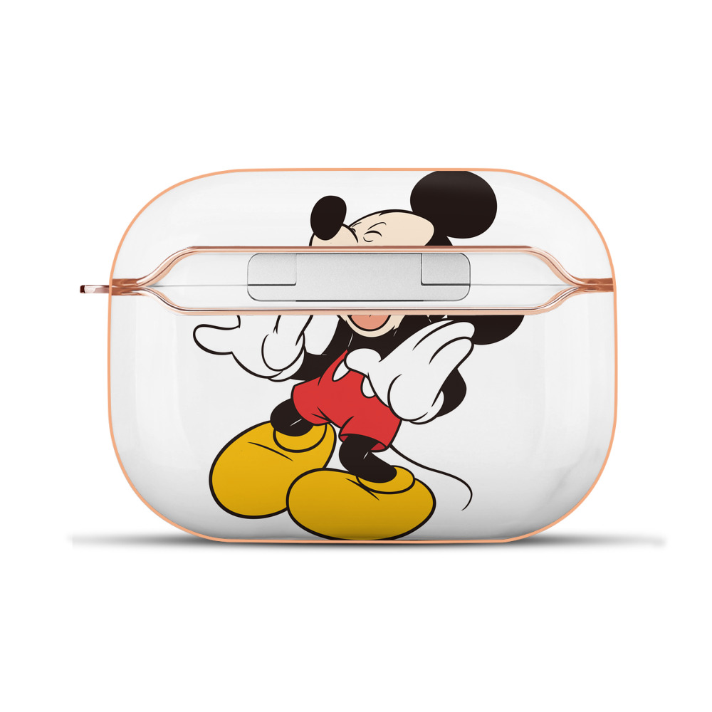 （画像用） ミッキーマウス Mickey Mouse 【AirPods Pro用】ハードシェル保護ケース｜耐衝撃・防指紋・カラビナ付き商品仕様