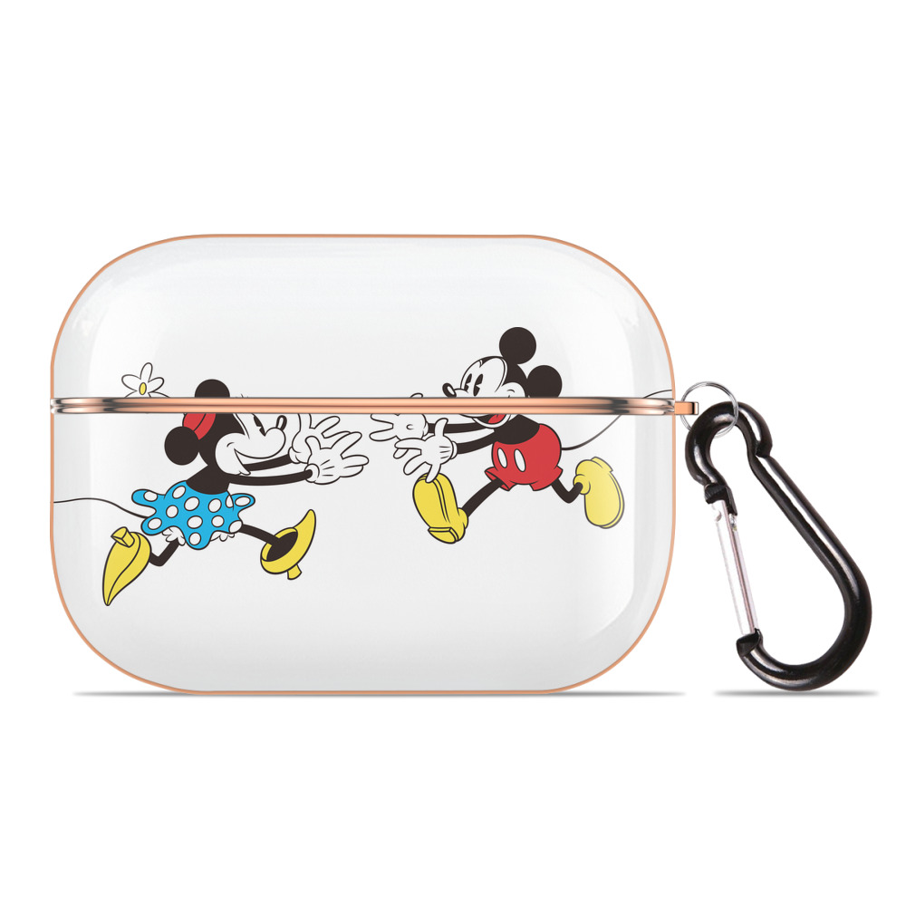 （画像用） ミッキーマウス Mickey Mouse 【AirPods Pro用】ハードシェル保護ケース｜耐衝撃・防指紋・カラビナ付き商品仕様