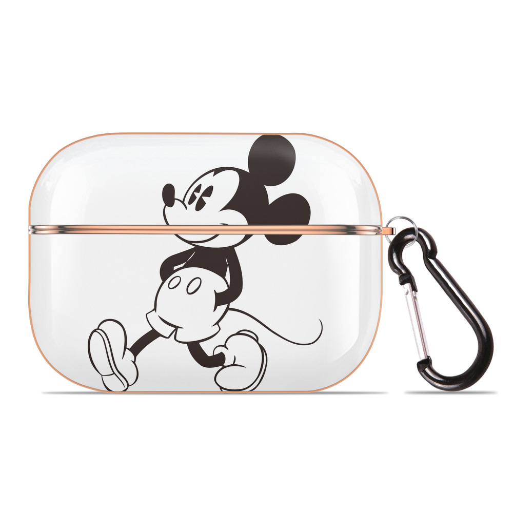 （画像用） ミッキーマウス Mickey Mouse 【AirPods Pro用】ハードシェル保護ケース｜耐衝撃・防指紋・カラビナ付き商品仕様