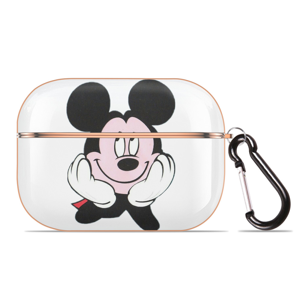 （画像用） ミッキーマウス Mickey Mouse 【AirPods Pro用】ハードシェル保護ケース｜耐衝撃・防指紋・カラビナ付き商品仕様