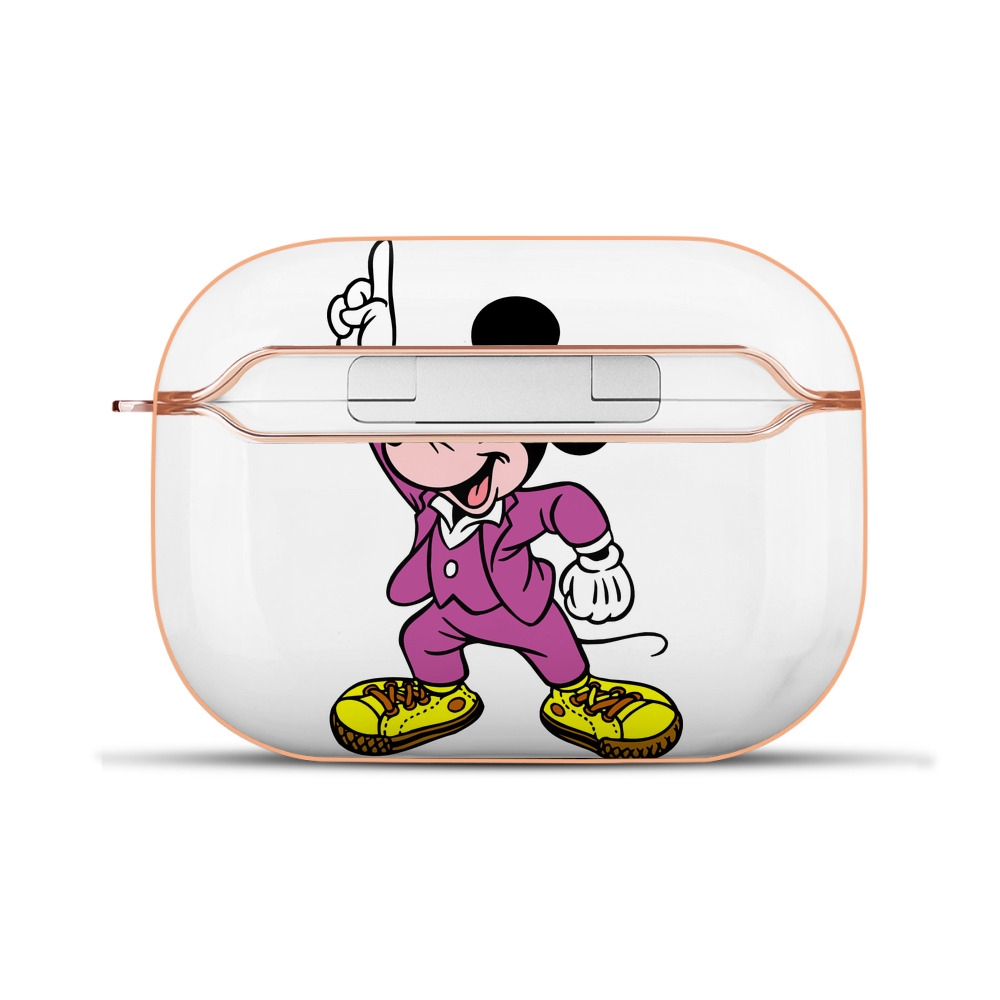 （画像用） ミッキーマウス Mickey Mouse 【AirPods Pro用】ハードシェル保護ケース｜耐衝撃・防指紋・カラビナ付き商品仕様