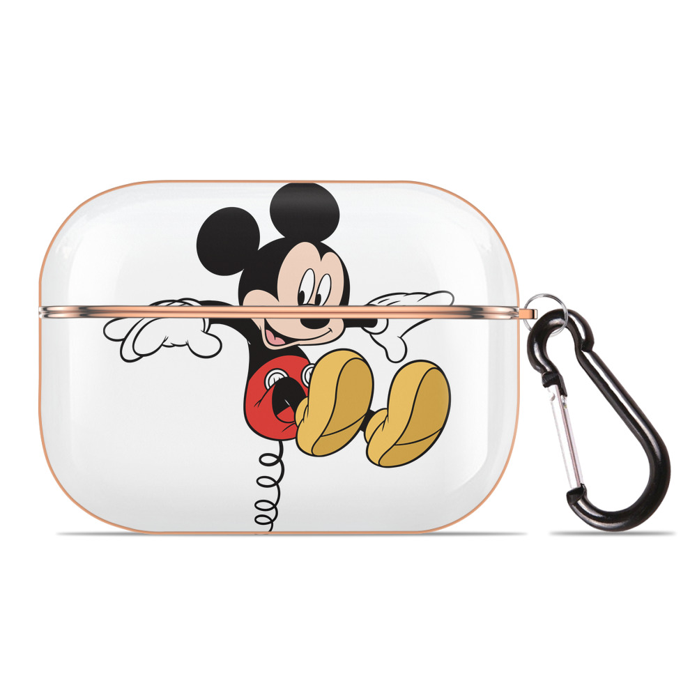 （画像用） ミッキーマウス Mickey Mouse 【AirPods Pro用】ハードシェル保護ケース｜耐衝撃・防指紋・カラビナ付き商品仕様