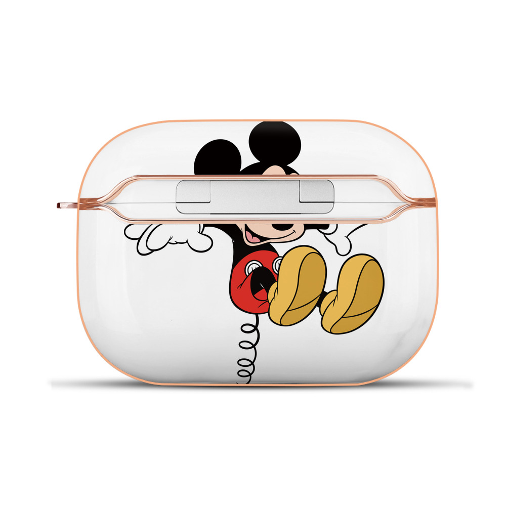 （画像用） ミッキーマウス Mickey Mouse 【AirPods Pro用】ハードシェル保護ケース｜耐衝撃・防指紋・カラビナ付き商品仕様