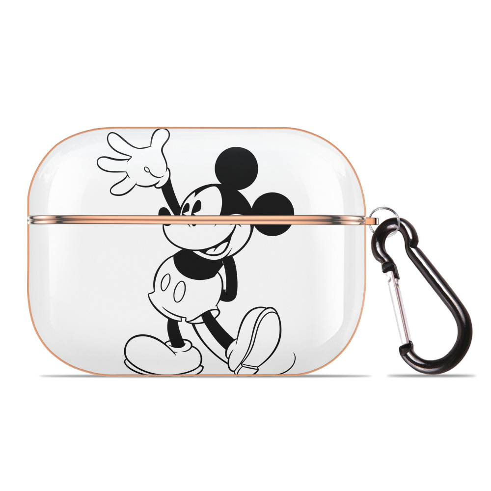 （画像用） ミッキーマウス Mickey Mouse 【AirPods Pro用】ハードシェル保護ケース｜耐衝撃・防指紋・カラビナ付き商品仕様