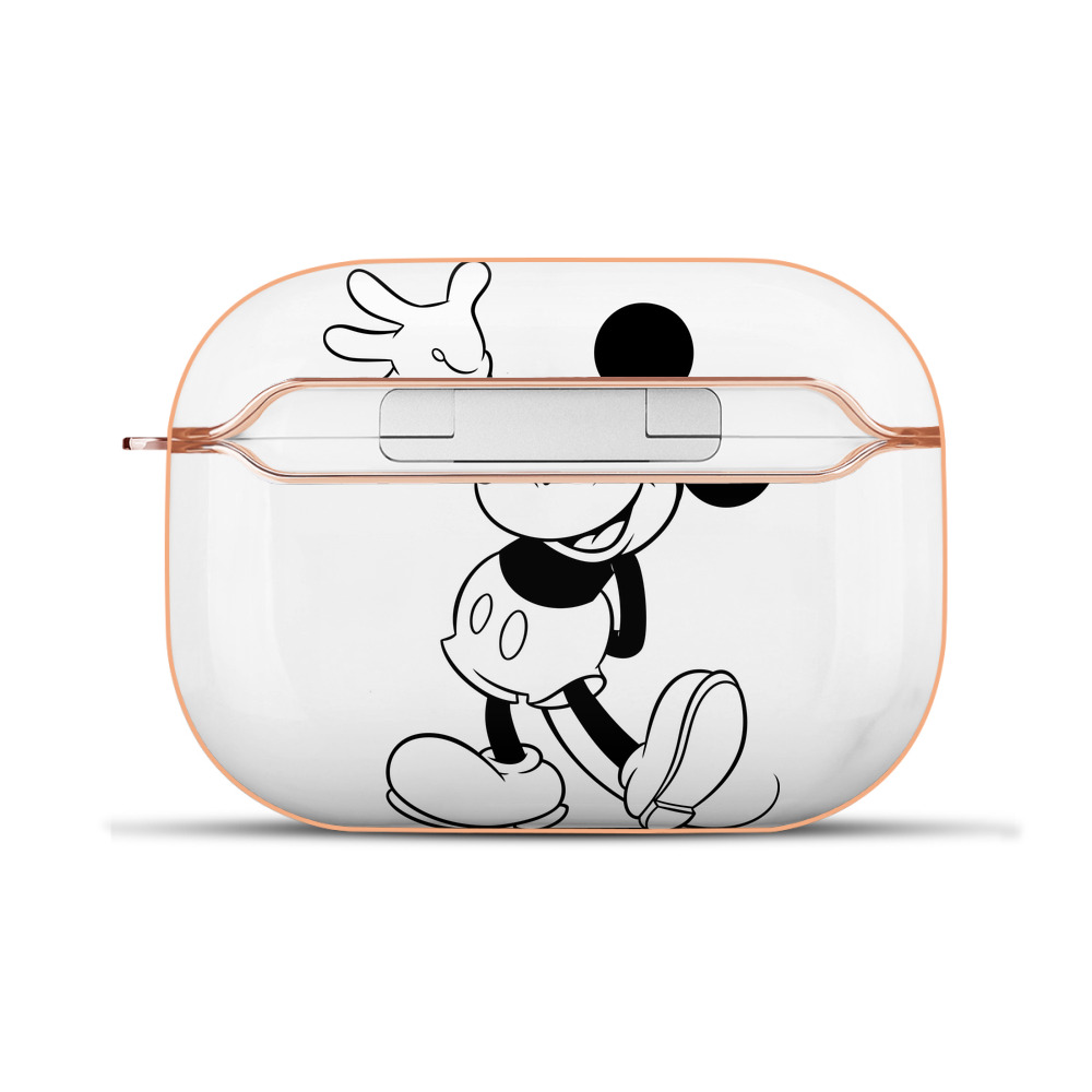 （画像用） ミッキーマウス Mickey Mouse 【AirPods Pro用】ハードシェル保護ケース｜耐衝撃・防指紋・カラビナ付き商品仕様