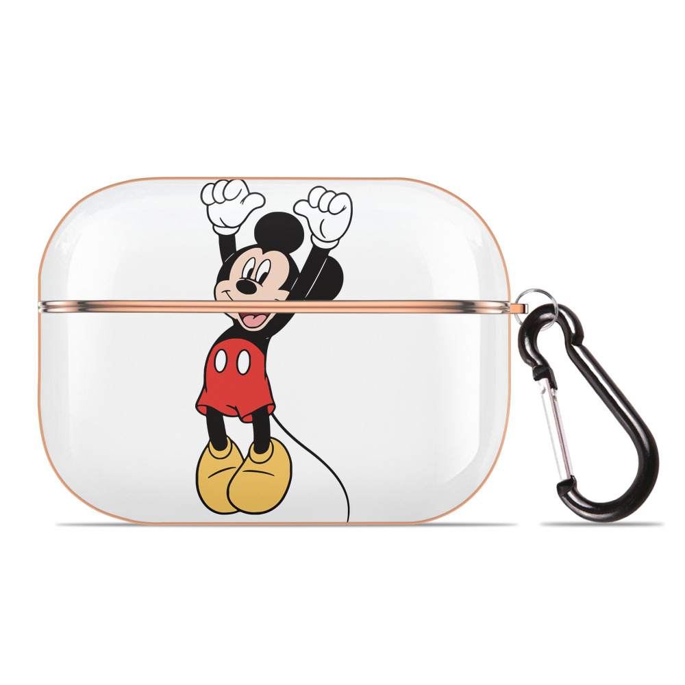 （画像用） ミッキーマウス Mickey Mouse 【AirPods Pro用】ハードシェル保護ケース｜耐衝撃・防指紋・カラビナ付き商品仕様