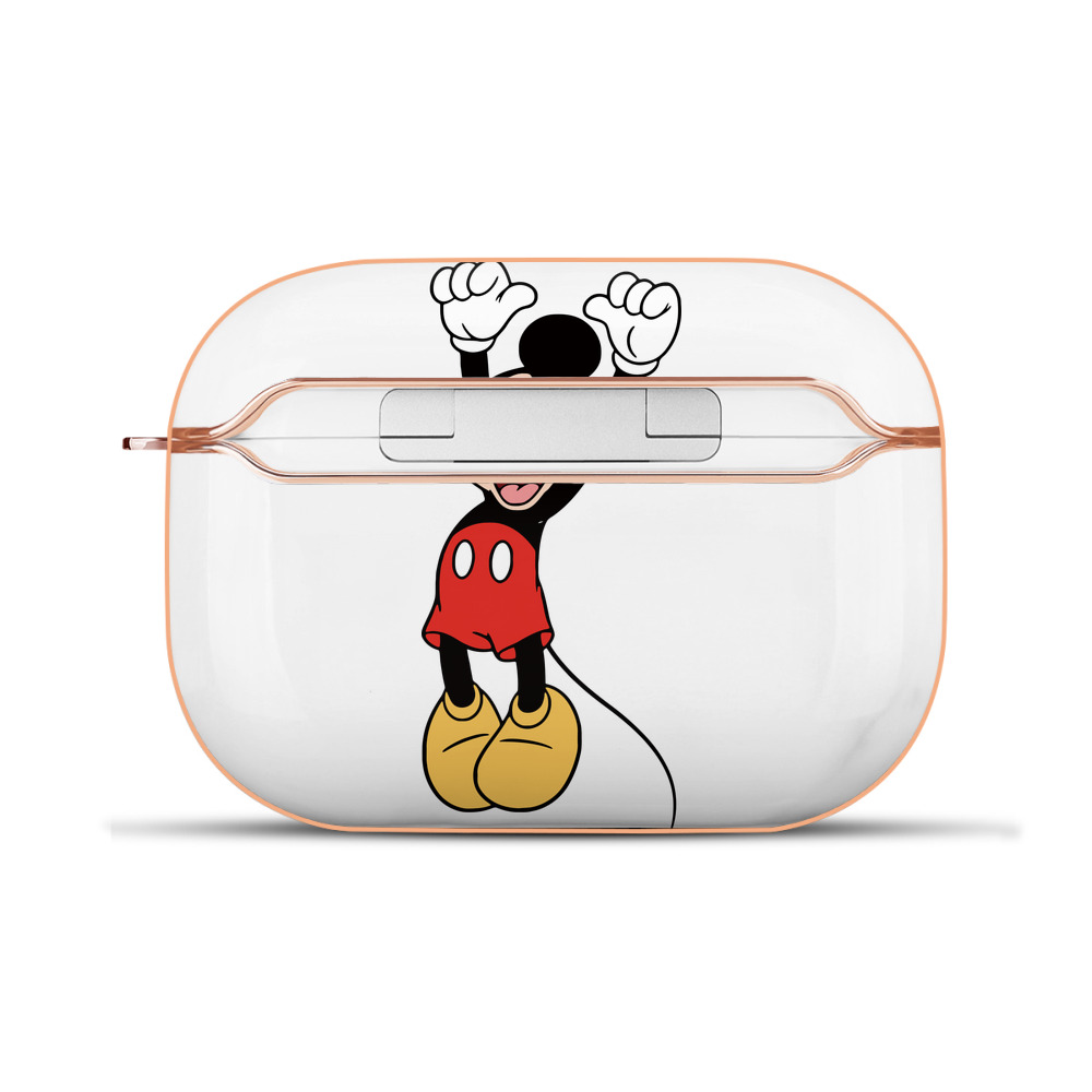 （画像用） ミッキーマウス Mickey Mouse 【AirPods Pro用】ハードシェル保護ケース｜耐衝撃・防指紋・カラビナ付き商品仕様