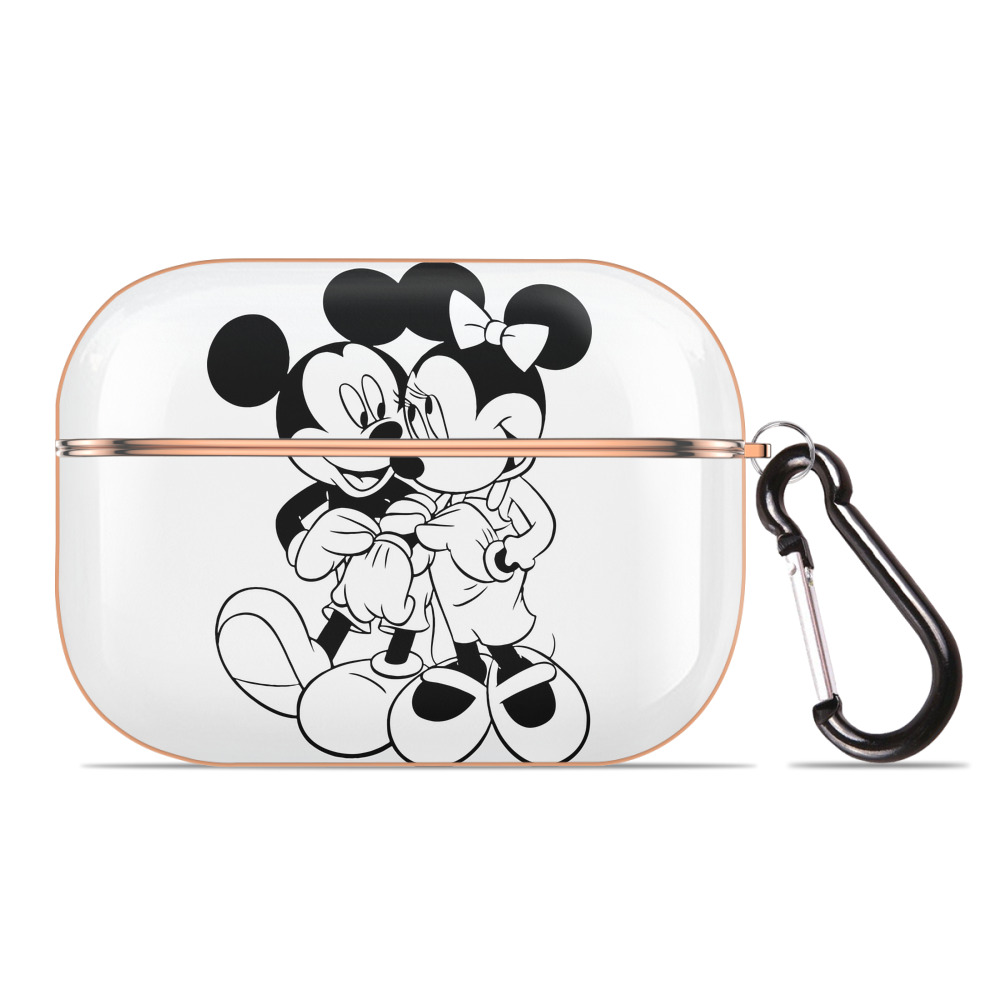 （画像用） ミッキーマウス Mickey Mouse 【AirPods Pro用】ハードシェル保護ケース｜耐衝撃・防指紋・カラビナ付き商品仕様