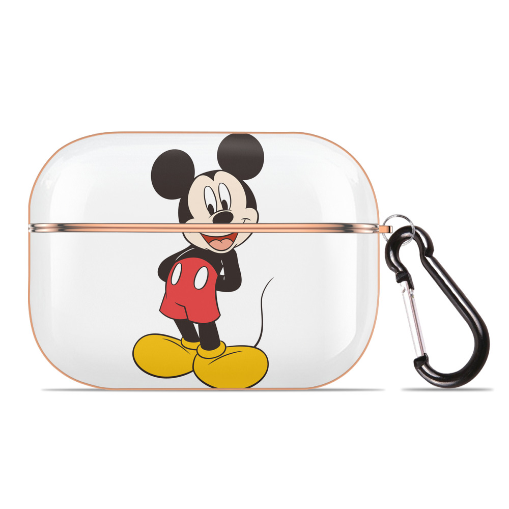 （画像用） ミッキーマウス Mickey Mouse 【AirPods Pro用】ハードシェル保護ケース｜耐衝撃・防指紋・カラビナ付き商品仕様