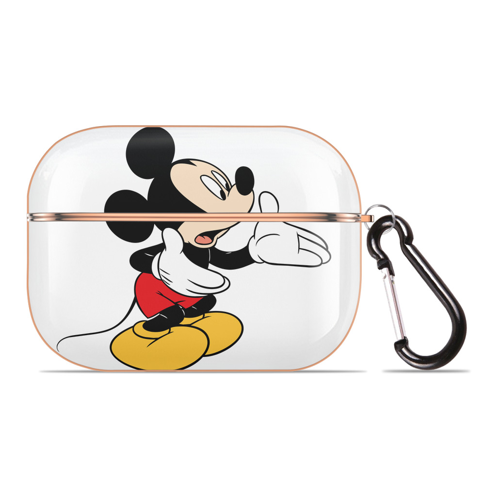 （画像用） ミッキーマウス Mickey Mouse 【AirPods Pro用】ハードシェル保護ケース｜耐衝撃・防指紋・カラビナ付き商品仕様