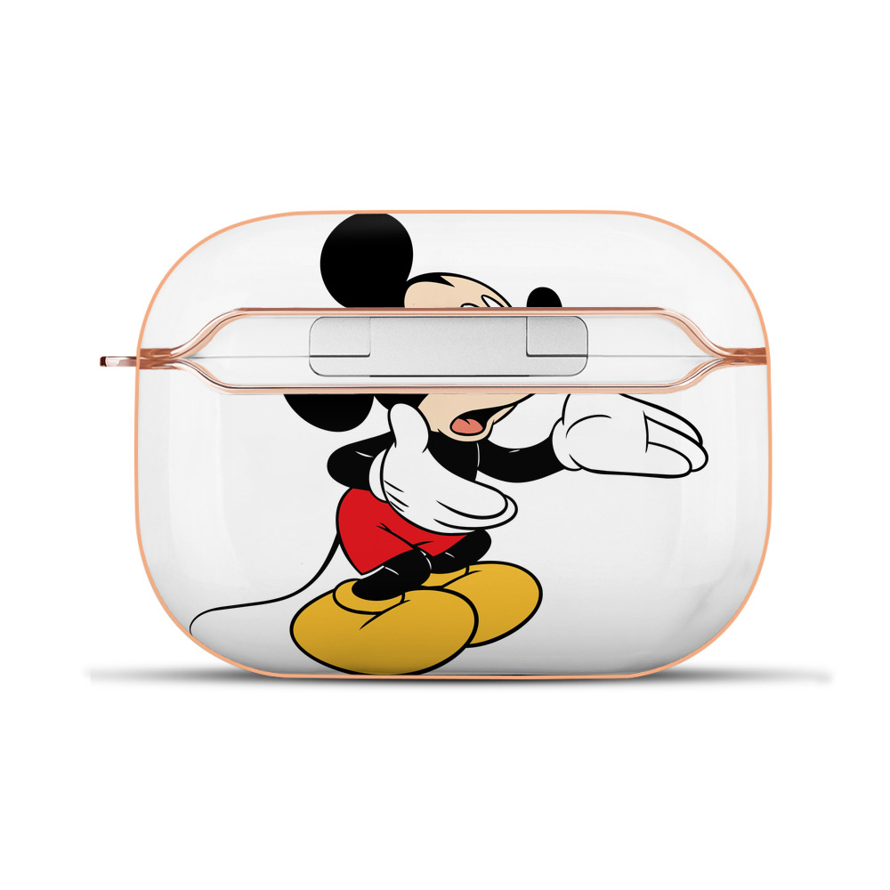 （画像用） ミッキーマウス Mickey Mouse 【AirPods Pro用】ハードシェル保護ケース｜耐衝撃・防指紋・カラビナ付き商品仕様