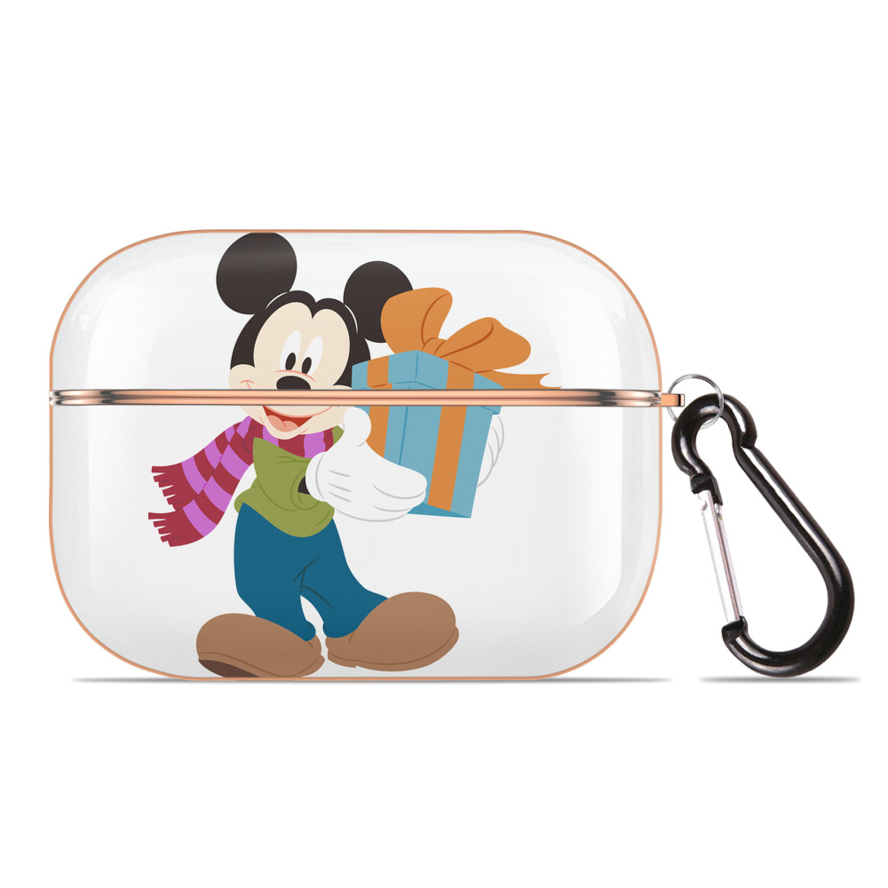 （画像用） ミッキーマウス Mickey Mouse 【AirPods Pro用】ハードシェル保護ケース｜耐衝撃・防指紋・カラビナ付き商品仕様