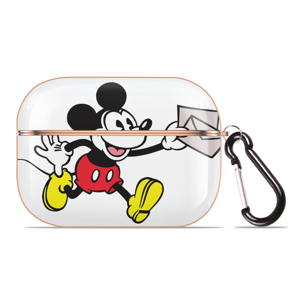 （画像用） ミッキーマウス Mickey Mouse 【AirPods Pro用】ハードシェル保護ケース｜耐衝撃・防指紋・カラビナ付き商品仕様