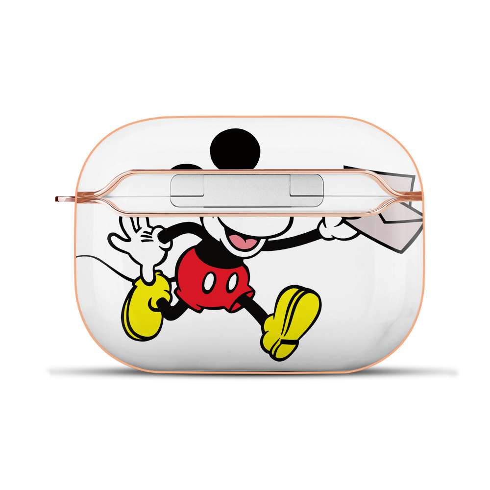 （画像用） ミッキーマウス Mickey Mouse 【AirPods Pro用】ハードシェル保護ケース｜耐衝撃・防指紋・カラビナ付き商品仕様