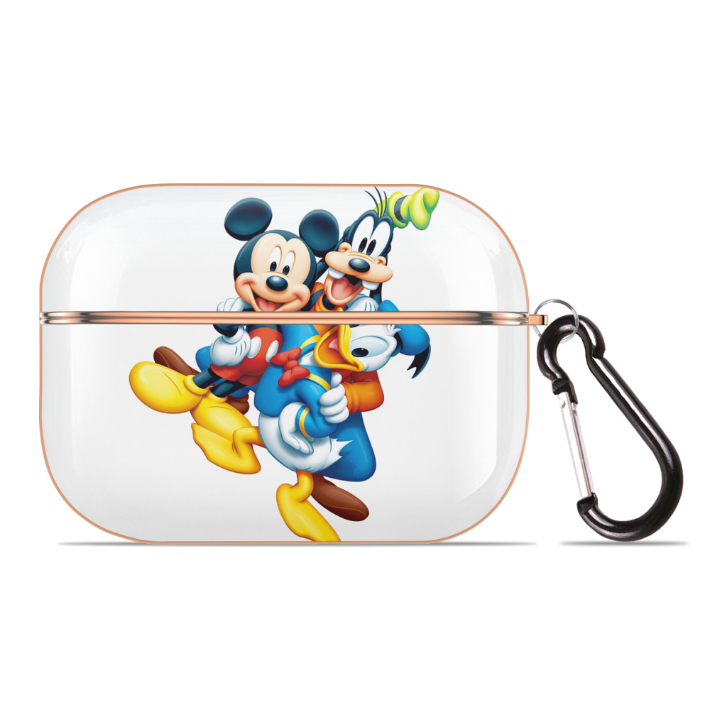 （画像用） ミッキーマウス Mickey Mouse 【AirPods Pro用】ハードシェル保護ケース｜耐衝撃・防指紋・カラビナ付き商品仕様