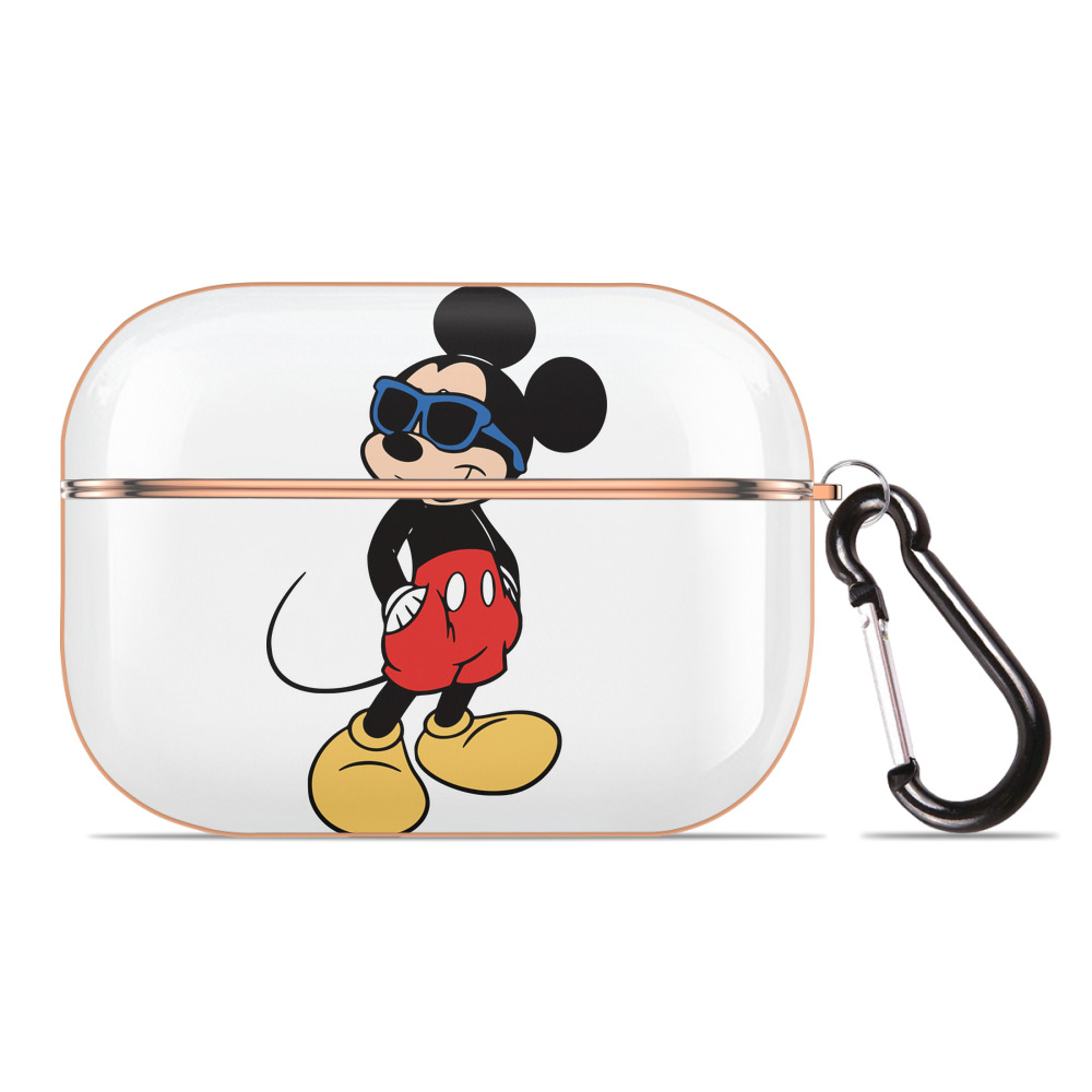 （画像用） ミッキーマウス Mickey Mouse 【AirPods Pro用】ハードシェル保護ケース｜耐衝撃・防指紋・カラビナ付き商品仕様