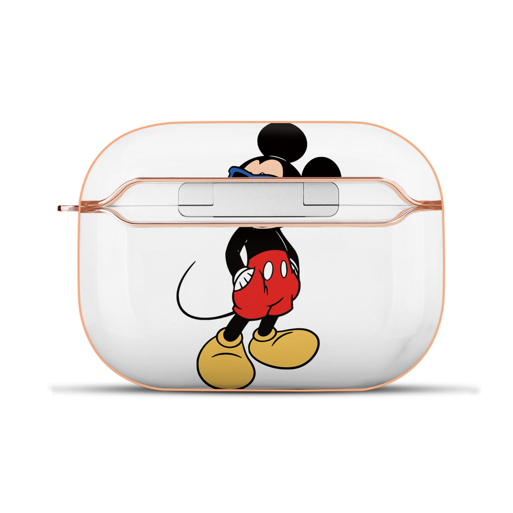 （画像用） ミッキーマウス Mickey Mouse 【AirPods Pro用】ハードシェル保護ケース｜耐衝撃・防指紋・カラビナ付き商品仕様