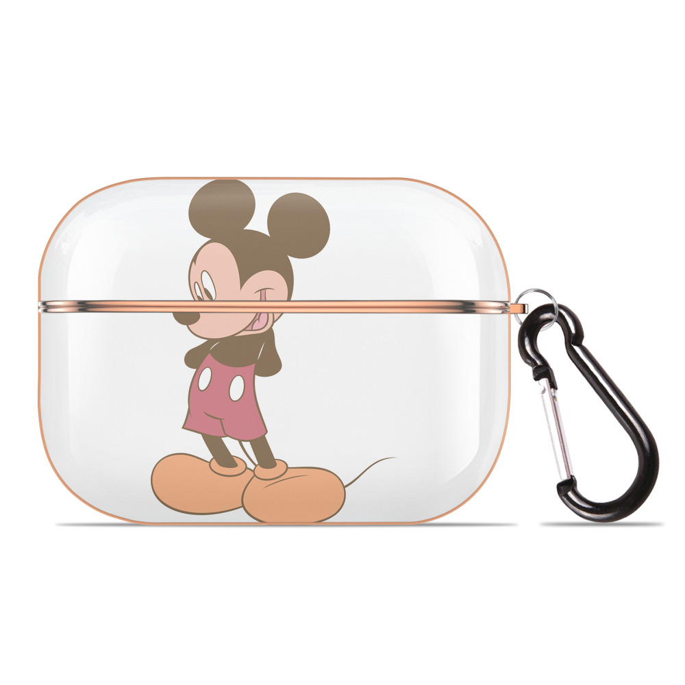 （画像用） ミッキーマウス Mickey Mouse 【AirPods Pro用】ハードシェル保護ケース｜耐衝撃・防指紋・カラビナ付き商品仕様