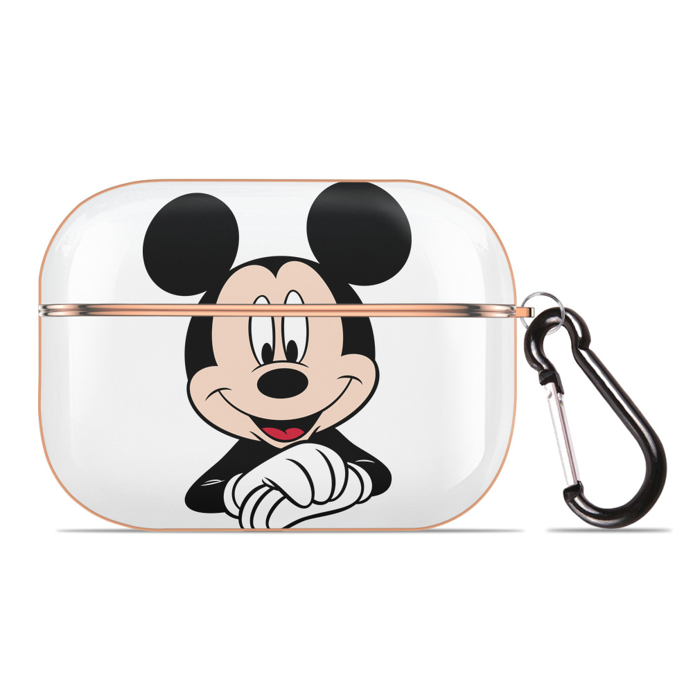 （画像用） ミッキーマウス Mickey Mouse 【AirPods Pro用】ハードシェル保護ケース｜耐衝撃・防指紋・カラビナ付き商品仕様