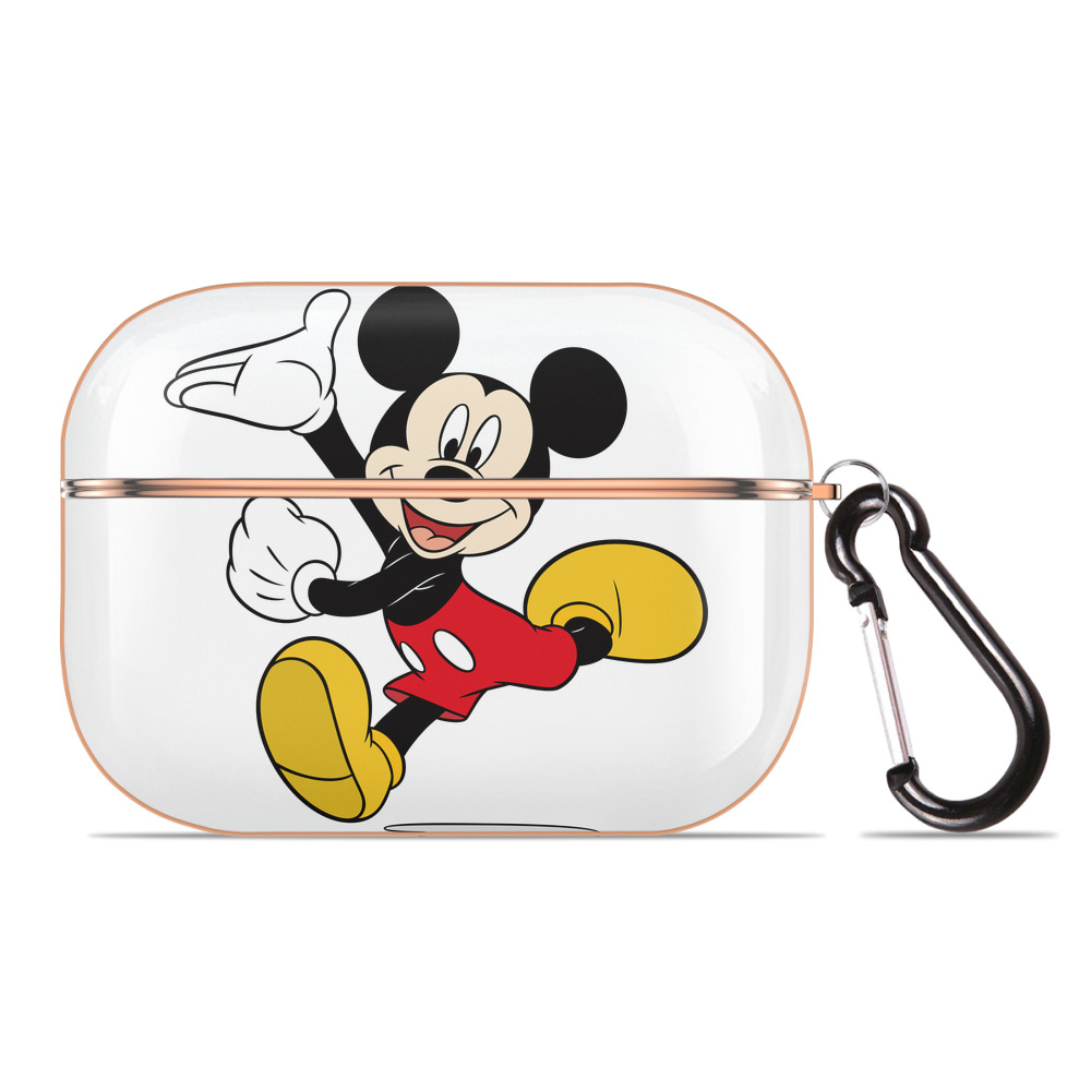 （画像用） ミッキーマウス Mickey Mouse 【AirPods Pro用】ハードシェル保護ケース｜耐衝撃・防指紋・カラビナ付き商品仕様
