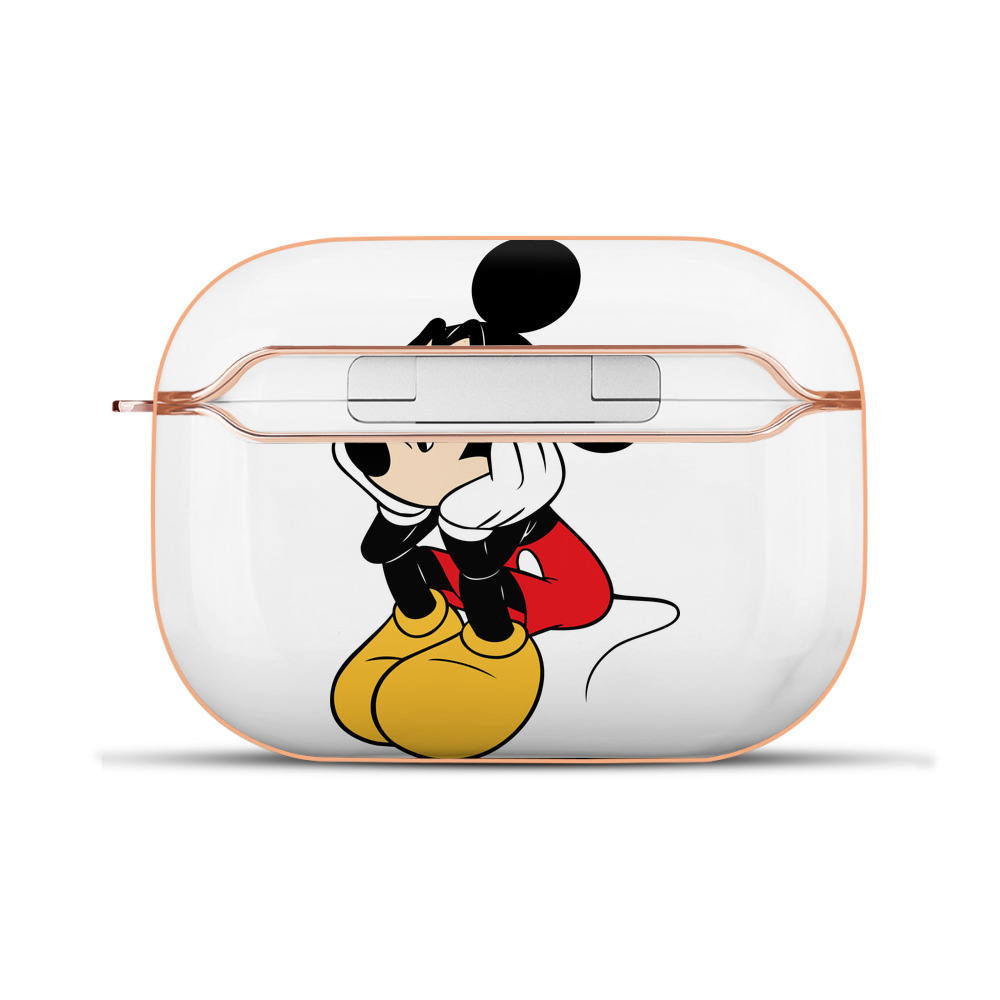 （画像用） ミッキーマウス Mickey Mouse 【AirPods Pro用】ハードシェル保護ケース｜耐衝撃・防指紋・カラビナ付き商品仕様