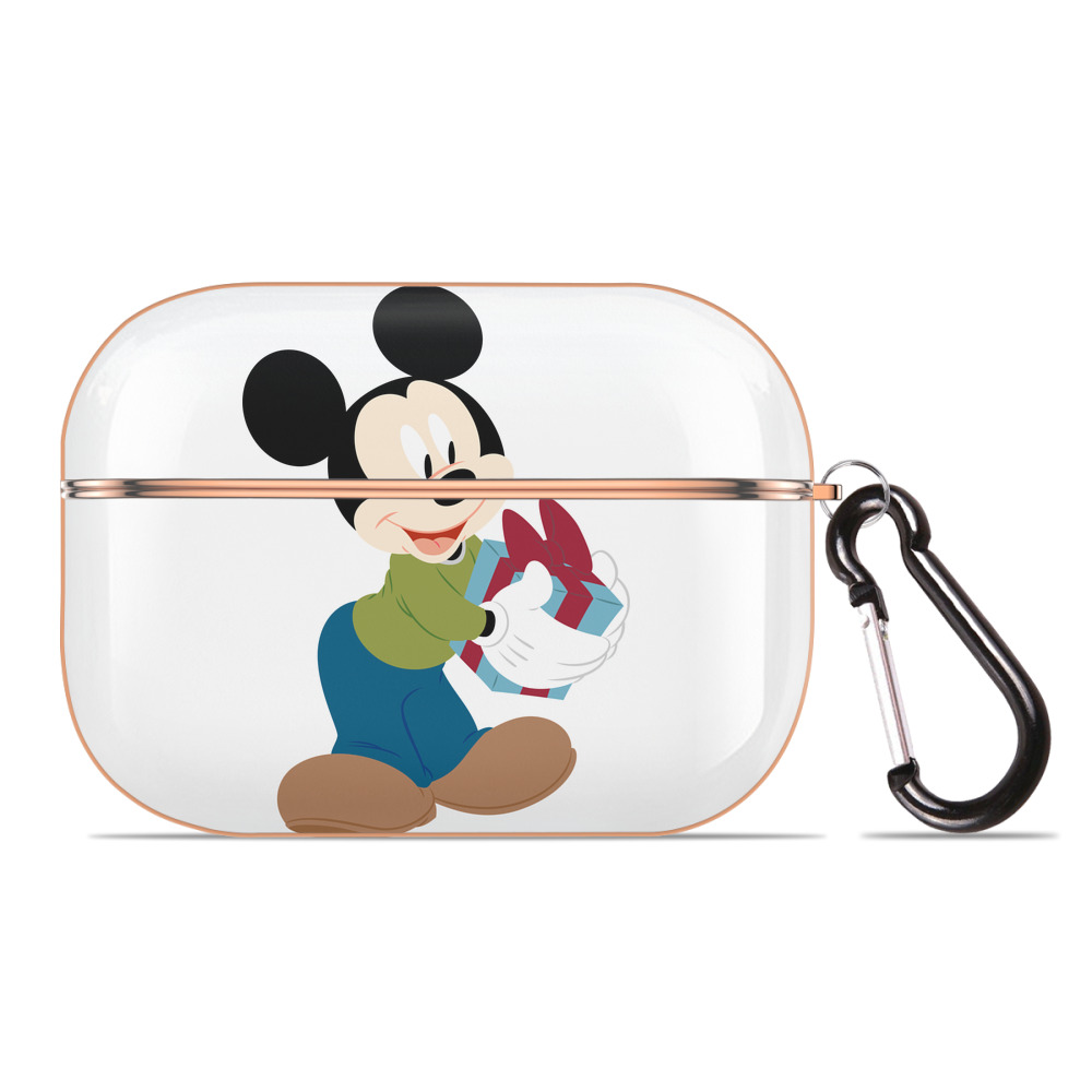 （画像用） ミッキーマウス Mickey Mouse 【AirPods Pro用】ハードシェル保護ケース｜耐衝撃・防指紋・カラビナ付き商品仕様