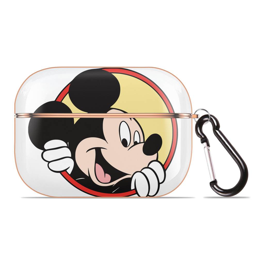 （画像用） ミッキーマウス Mickey Mouse 【AirPods Pro用】ハードシェル保護ケース｜耐衝撃・防指紋・カラビナ付き商品仕様