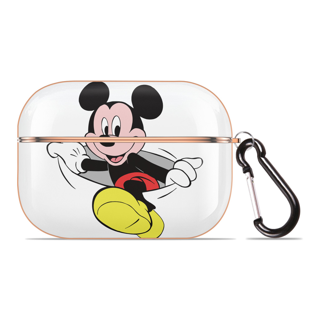 （画像用） ミッキーマウス Mickey Mouse 【AirPods Pro用】ハードシェル保護ケース｜耐衝撃・防指紋・カラビナ付き商品仕様