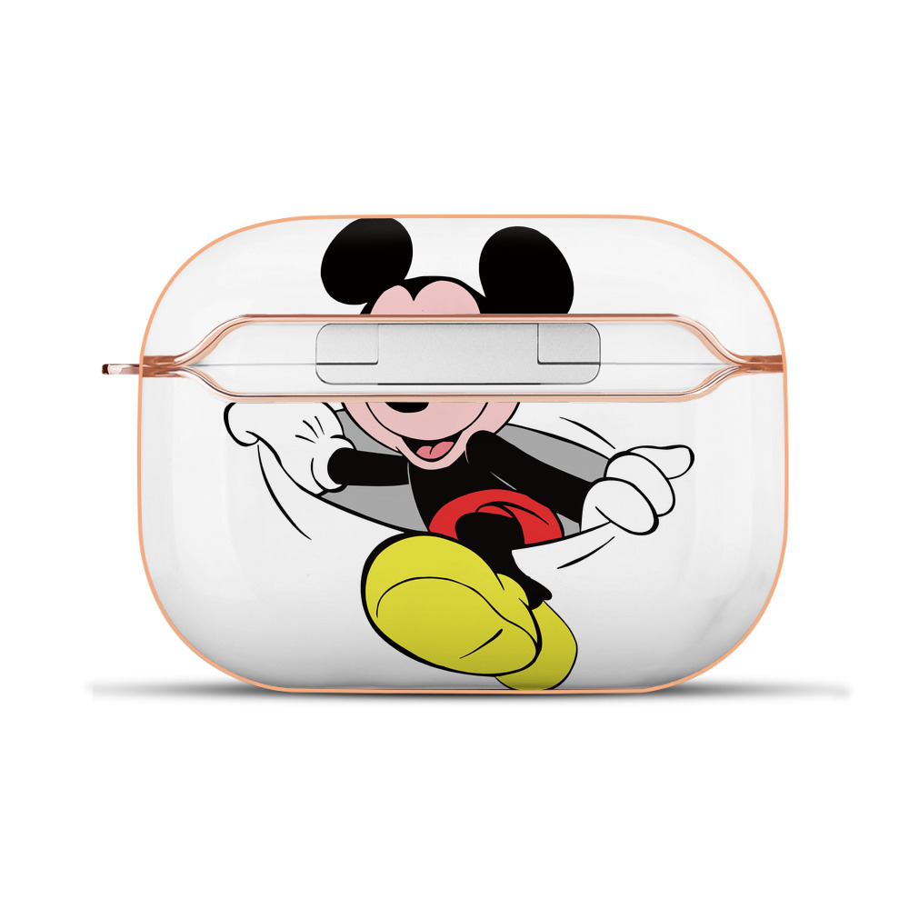 （画像用） ミッキーマウス Mickey Mouse 【AirPods Pro用】ハードシェル保護ケース｜耐衝撃・防指紋・カラビナ付き商品仕様