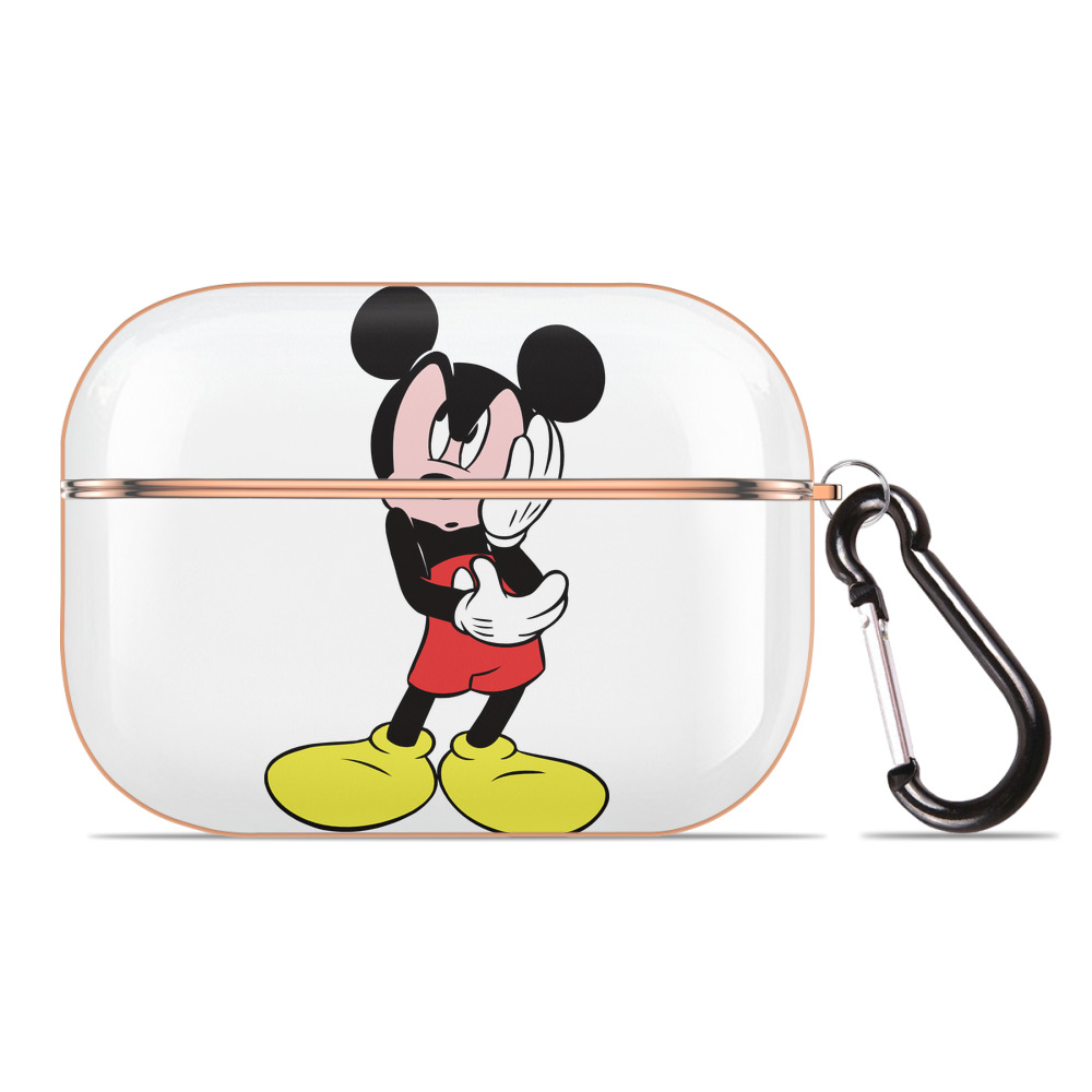 （画像用） ミッキーマウス Mickey Mouse 【AirPods Pro用】ハードシェル保護ケース｜耐衝撃・防指紋・カラビナ付き商品仕様