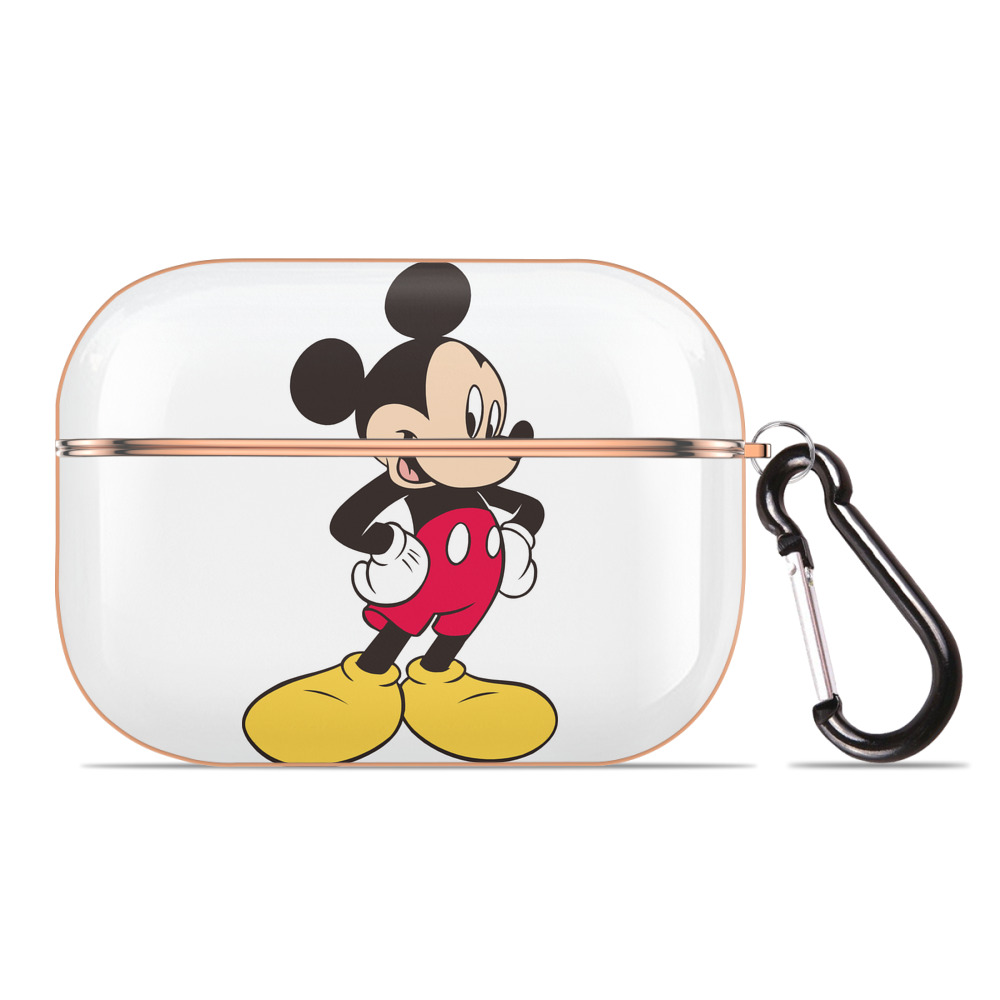 （画像用） ミッキーマウス Mickey Mouse 【AirPods Pro用】ハードシェル保護ケース｜耐衝撃・防指紋・カラビナ付き商品仕様