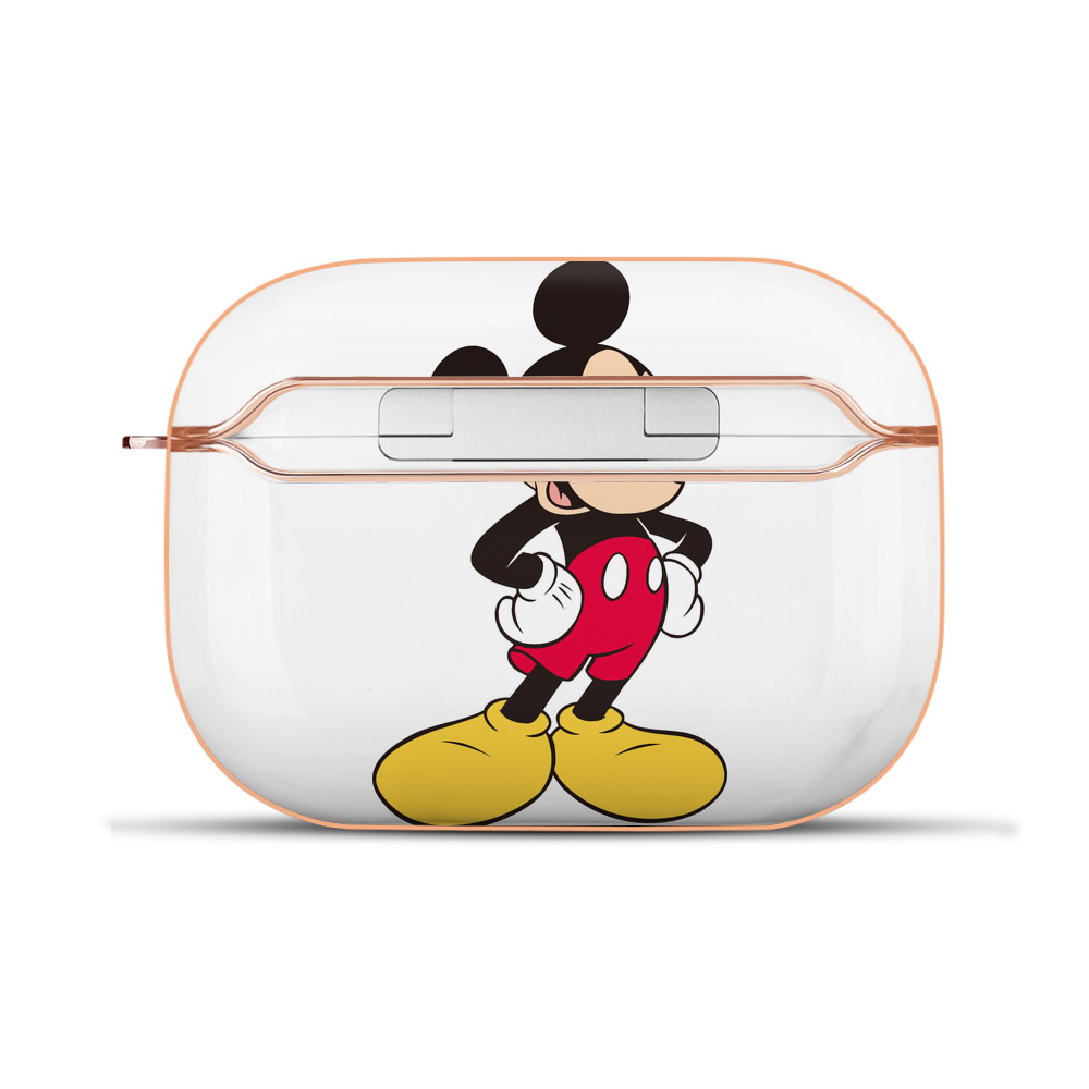 （画像用） ミッキーマウス Mickey Mouse 【AirPods Pro用】ハードシェル保護ケース｜耐衝撃・防指紋・カラビナ付き商品仕様
