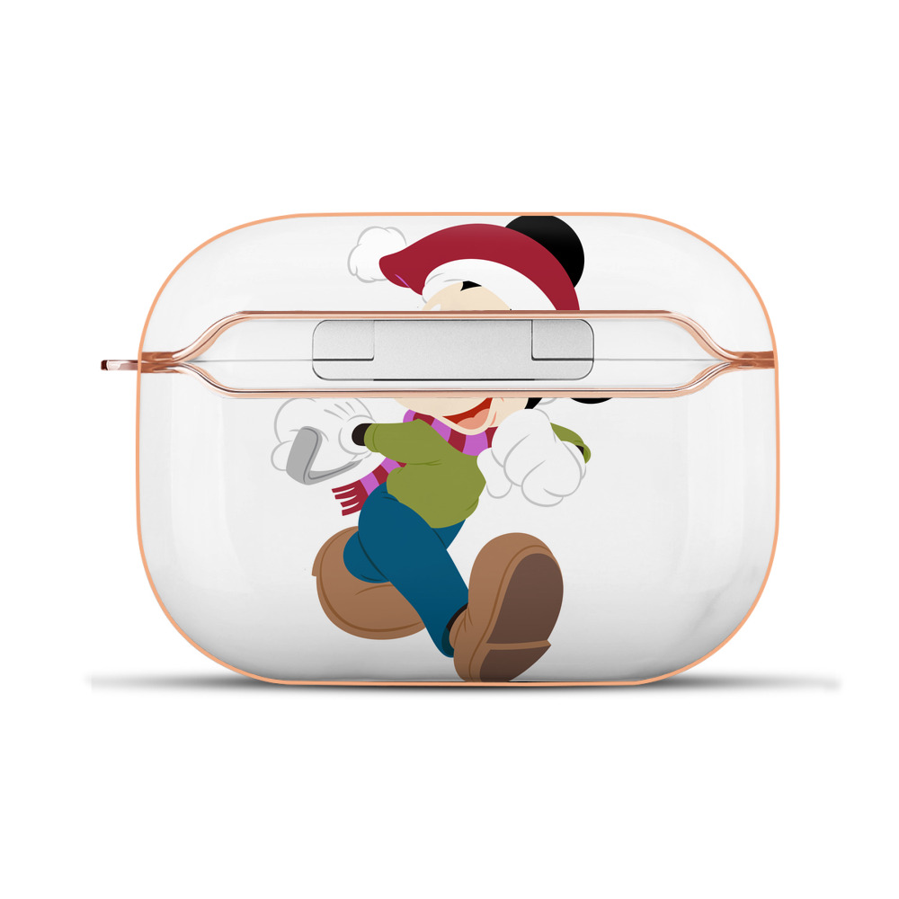 （画像用） ミッキーマウス Mickey Mouse 【AirPods Pro用】ハードシェル保護ケース｜耐衝撃・防指紋・カラビナ付き商品仕様
