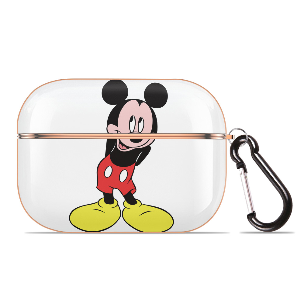 （画像用） ミッキーマウス Mickey Mouse 【AirPods Pro用】ハードシェル保護ケース｜耐衝撃・防指紋・カラビナ付き商品仕様