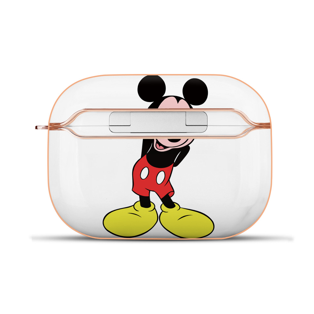 （画像用） ミッキーマウス Mickey Mouse 【AirPods Pro用】ハードシェル保護ケース｜耐衝撃・防指紋・カラビナ付き商品仕様