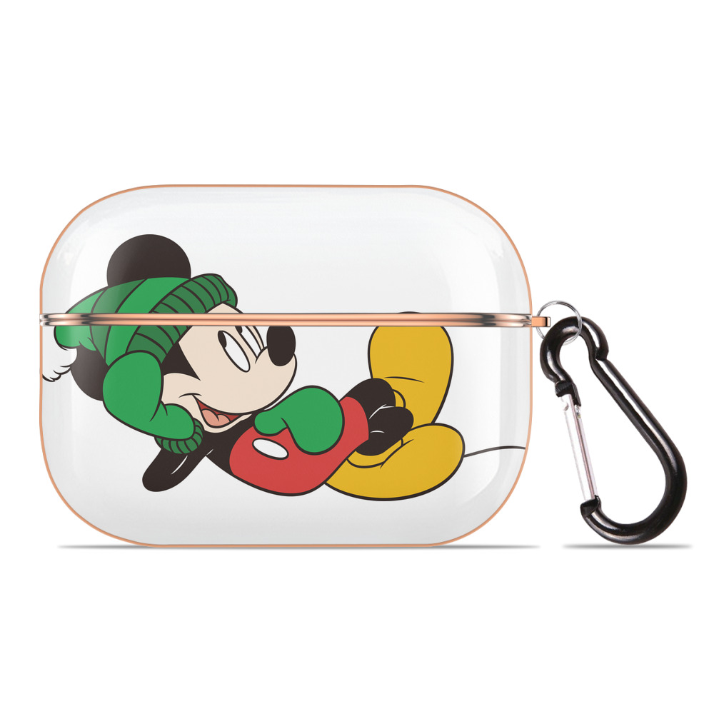 （画像用） ミッキーマウス Mickey Mouse 【AirPods Pro用】ハードシェル保護ケース｜耐衝撃・防指紋・カラビナ付き商品仕様
