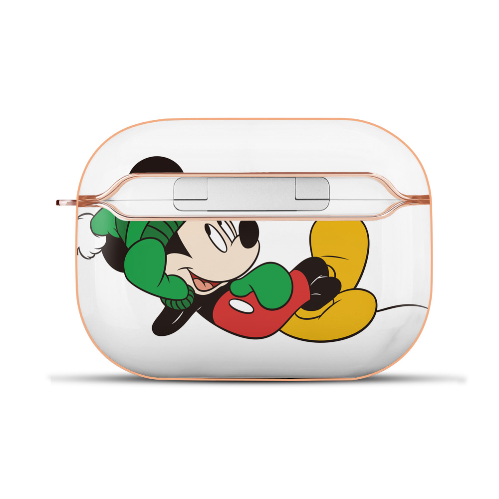 （画像用） ミッキーマウス Mickey Mouse 【AirPods Pro用】ハードシェル保護ケース｜耐衝撃・防指紋・カラビナ付き商品仕様
