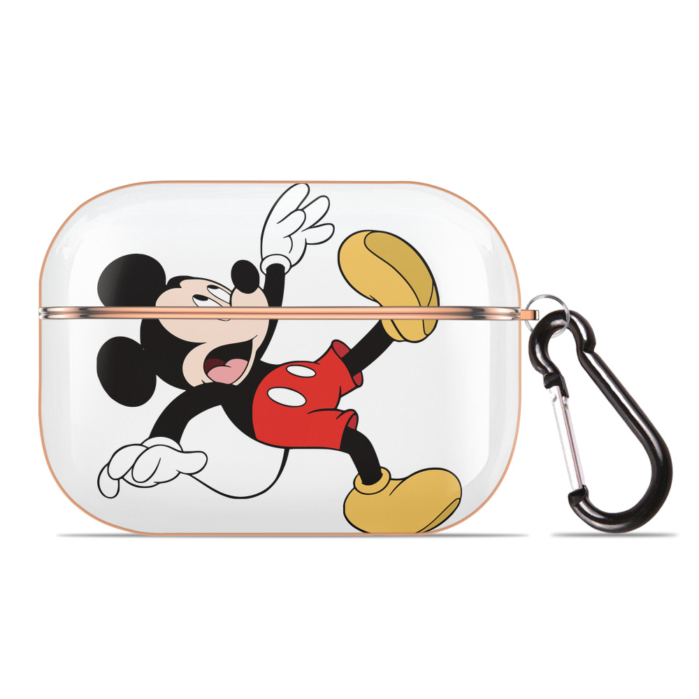 （画像用） ミッキーマウス Mickey Mouse 【AirPods Pro用】ハードシェル保護ケース｜耐衝撃・防指紋・カラビナ付き商品仕様
