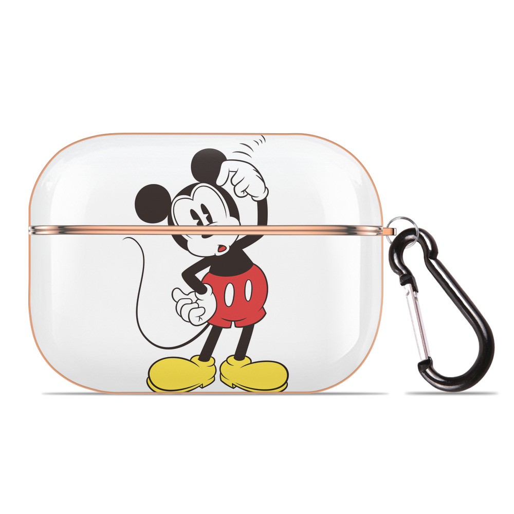 （画像用） ミッキーマウス Mickey Mouse 【AirPods Pro用】ハードシェル保護ケース｜耐衝撃・防指紋・カラビナ付き商品仕様