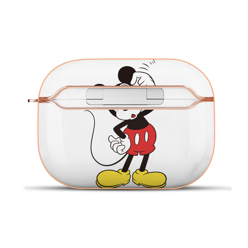 （画像用） ミッキーマウス Mickey Mouse 【AirPods Pro用】ハードシェル保護ケース｜耐衝撃・防指紋・カラビナ付き商品仕様