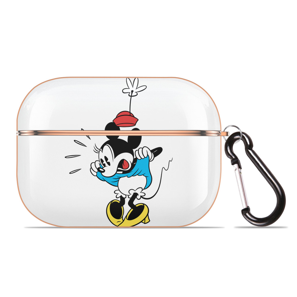 （画像用） ミッキーマウス Mickey Mouse 【AirPods Pro用】ハードシェル保護ケース｜耐衝撃・防指紋・カラビナ付き商品仕様