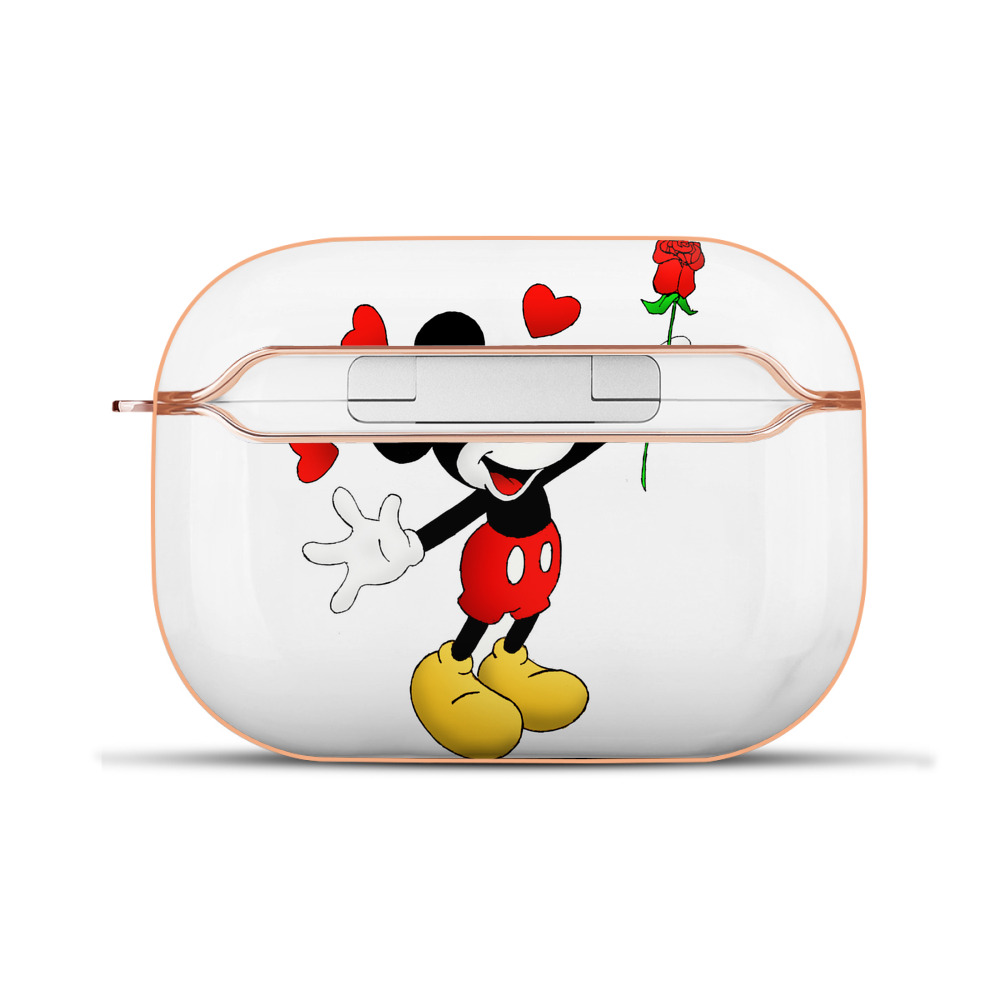 （画像用） ミッキーマウス Mickey Mouse 【AirPods Pro用】ハードシェル保護ケース｜耐衝撃・防指紋・カラビナ付き商品仕様