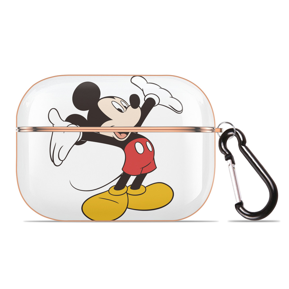 （画像用） ミッキーマウス Mickey Mouse 【AirPods Pro用】ハードシェル保護ケース｜耐衝撃・防指紋・カラビナ付き商品仕様