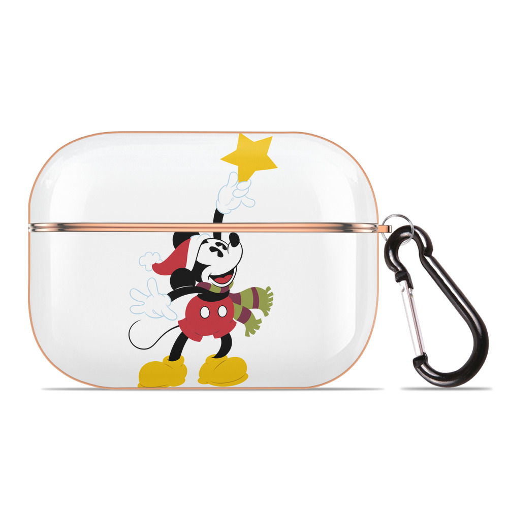 （画像用） ミッキーマウス Mickey Mouse 【AirPods Pro用】ハードシェル保護ケース｜耐衝撃・防指紋・カラビナ付き商品仕様