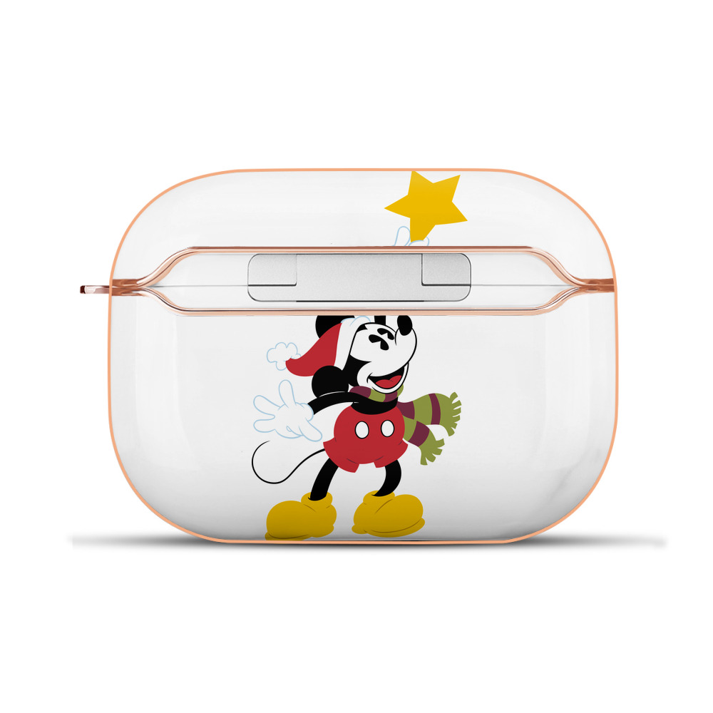 （画像用） ミッキーマウス Mickey Mouse 【AirPods Pro用】ハードシェル保護ケース｜耐衝撃・防指紋・カラビナ付き商品仕様
