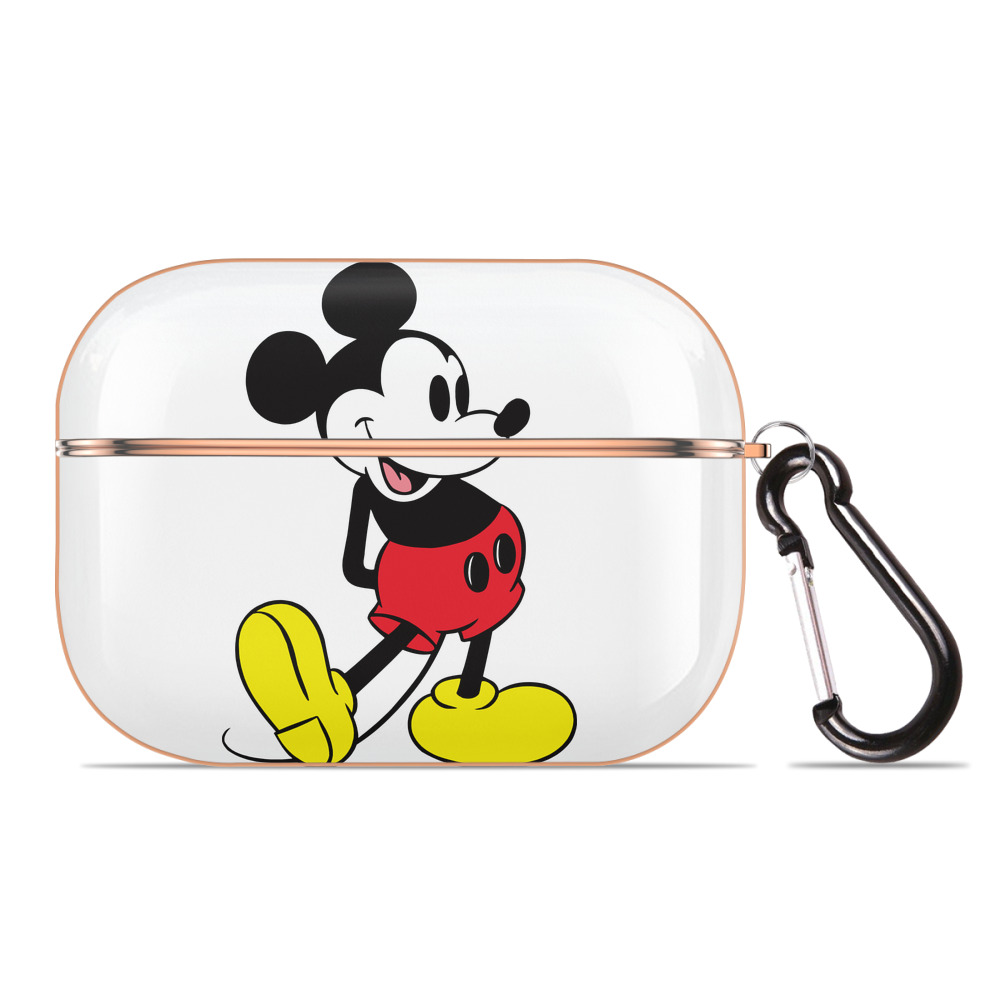 （画像用） ミッキーマウス Mickey Mouse 【AirPods Pro用】ハードシェル保護ケース｜耐衝撃・防指紋・カラビナ付き商品仕様