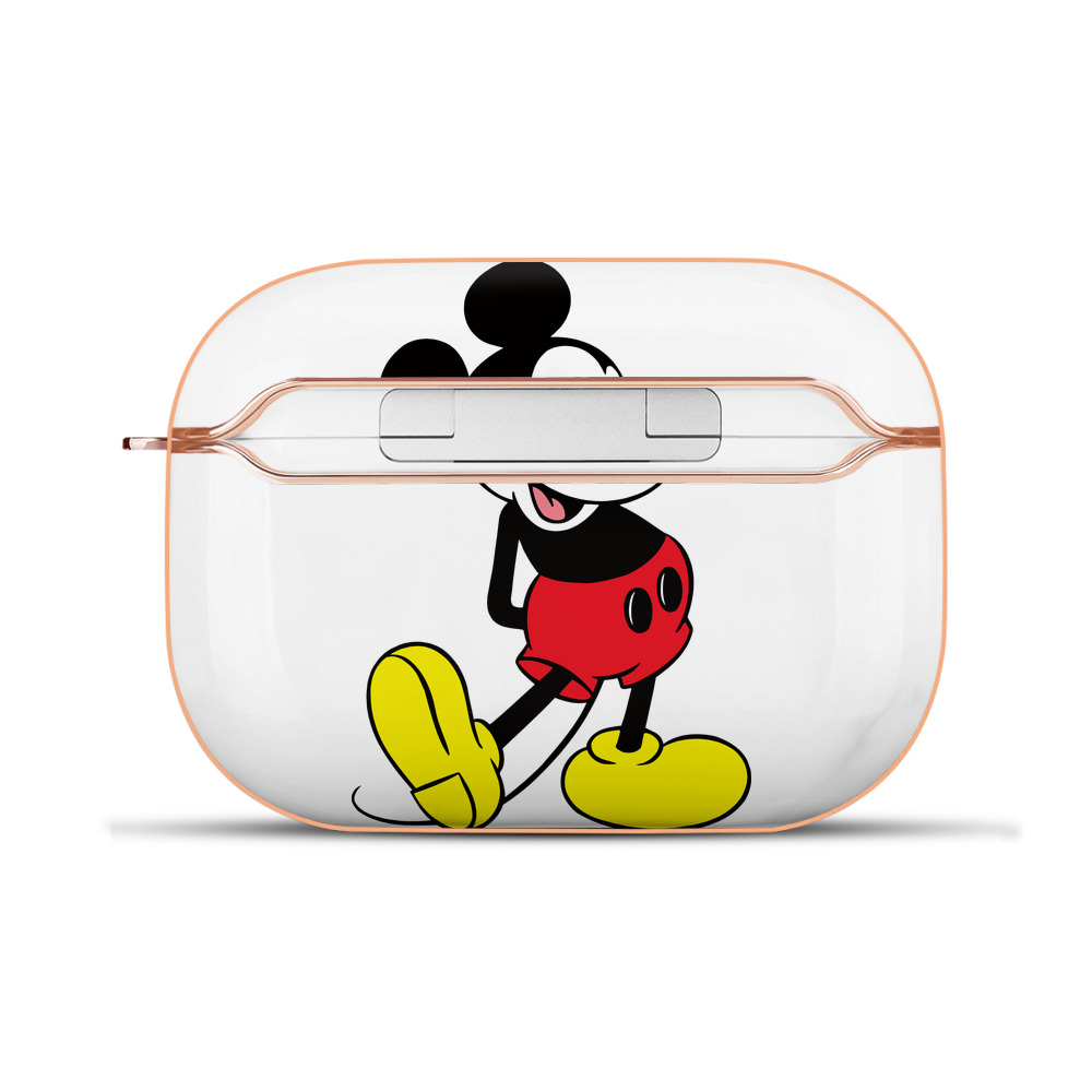 （画像用） ミッキーマウス Mickey Mouse 【AirPods Pro用】ハードシェル保護ケース｜耐衝撃・防指紋・カラビナ付き商品仕様